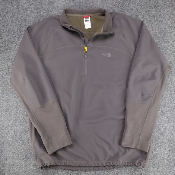 The North Face Other - The North Face Mens 1/4‎ Zip Softshell Pullover Jacket Gray XL